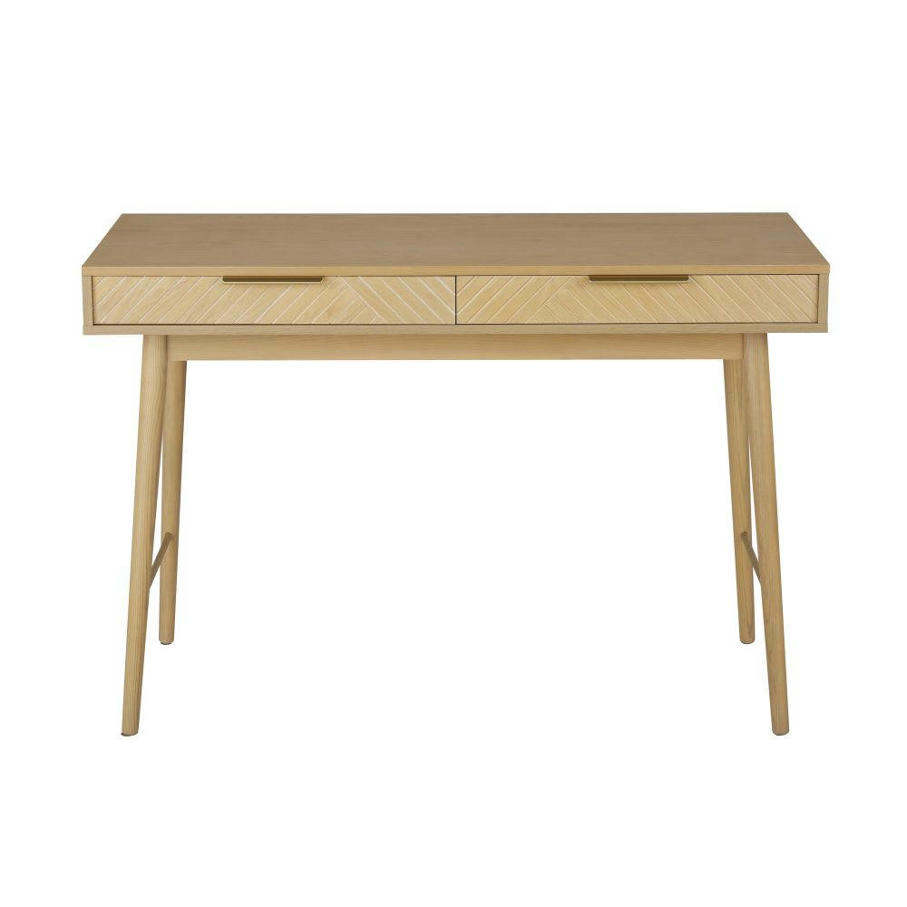 Axelle - Bureau 2 tiroirs beige