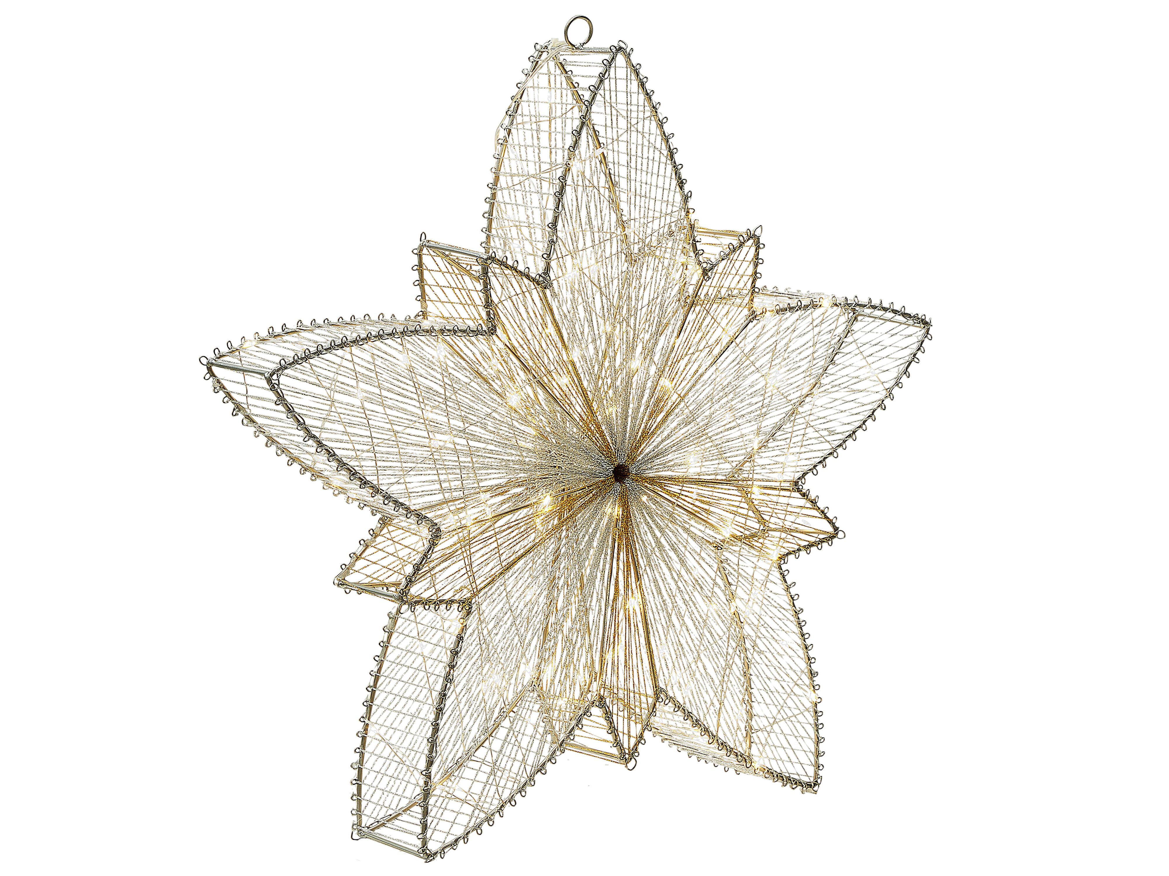 Outdoor Hanging Decoration LED HOFSOS Star 50 cm Silver
