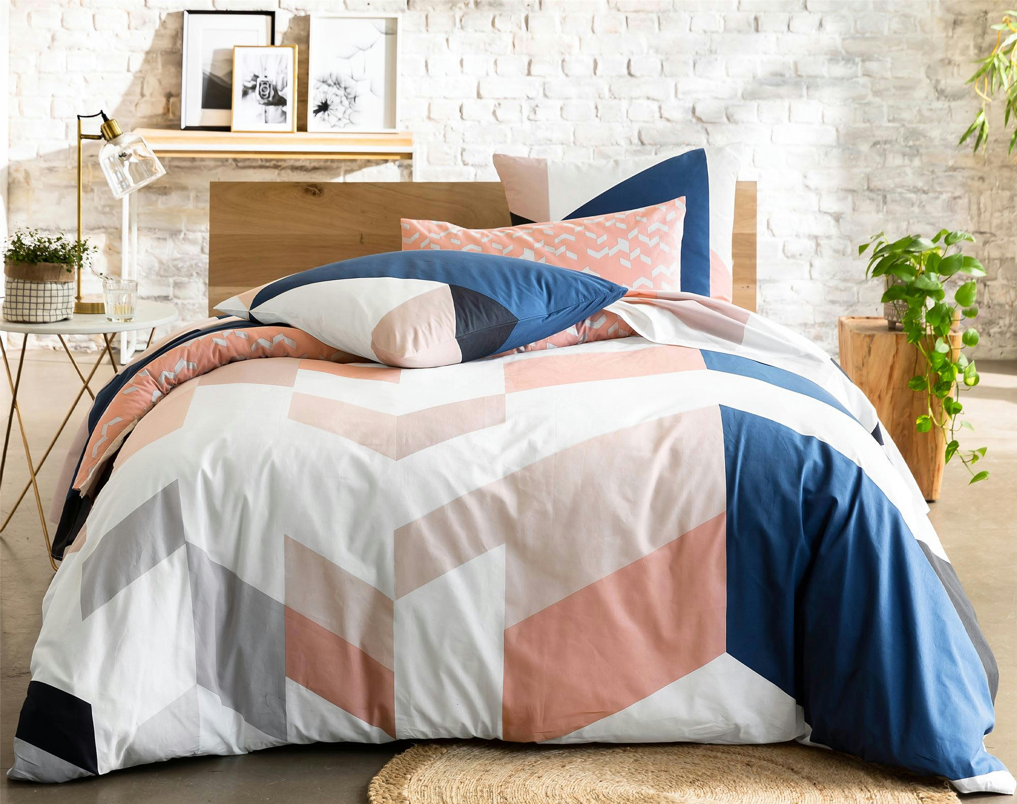 IRREGULAR - Drap-housse 90x190x28 multicolore en coton