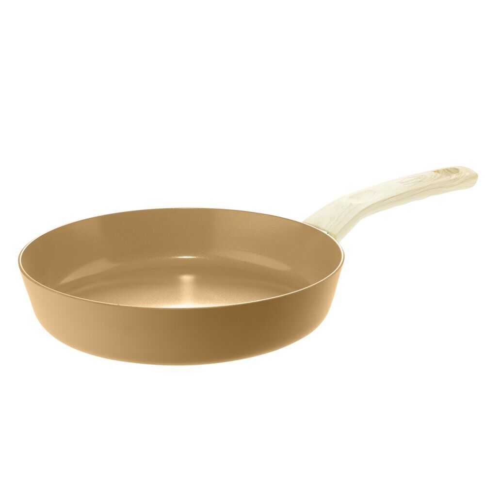 Poêle alu antiadhésif induction Ø24cm marron