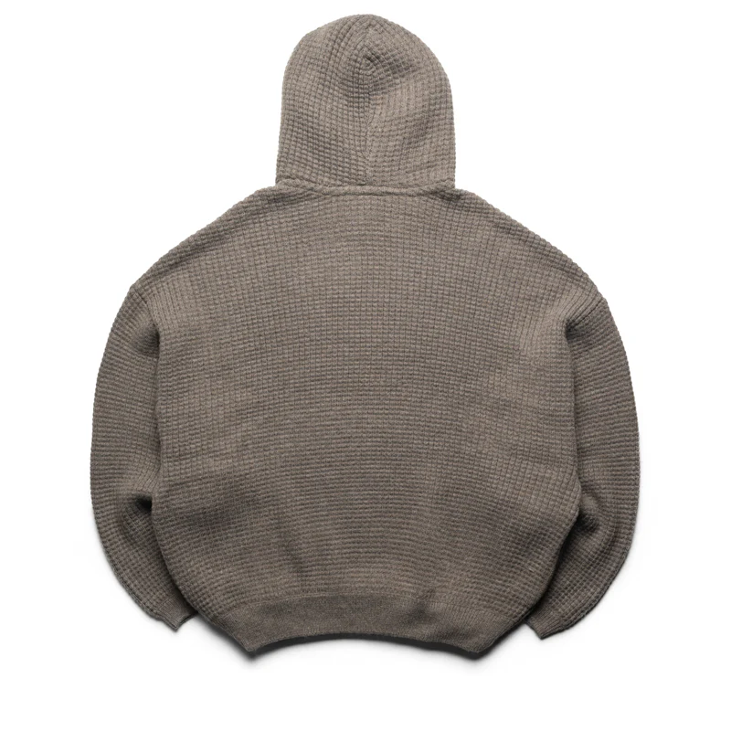 Fear Of God Essentials Heavy Waffle 90's Hoodie - Homestead Heather