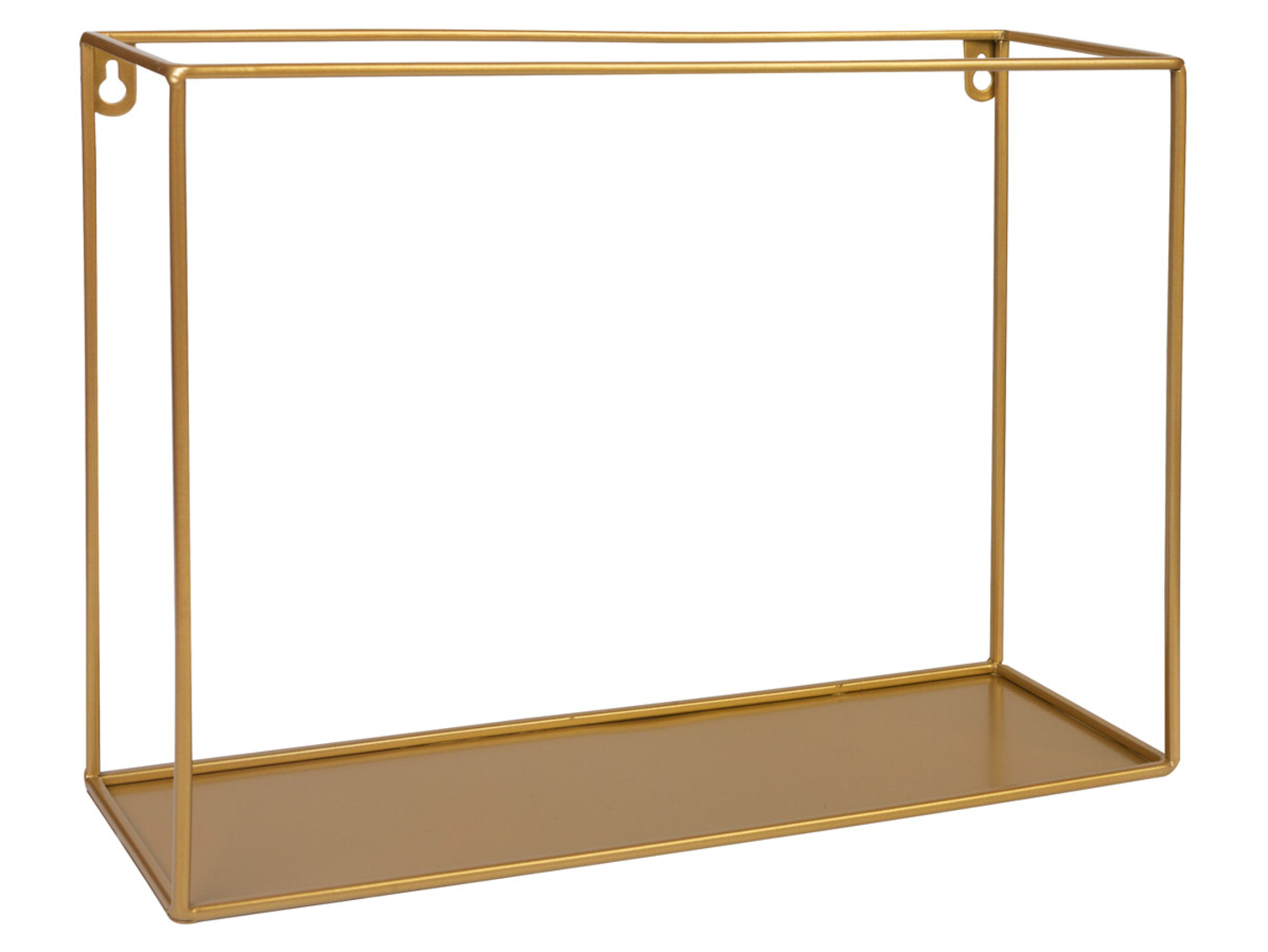 Półka metalowa 34x25,5 cm złota