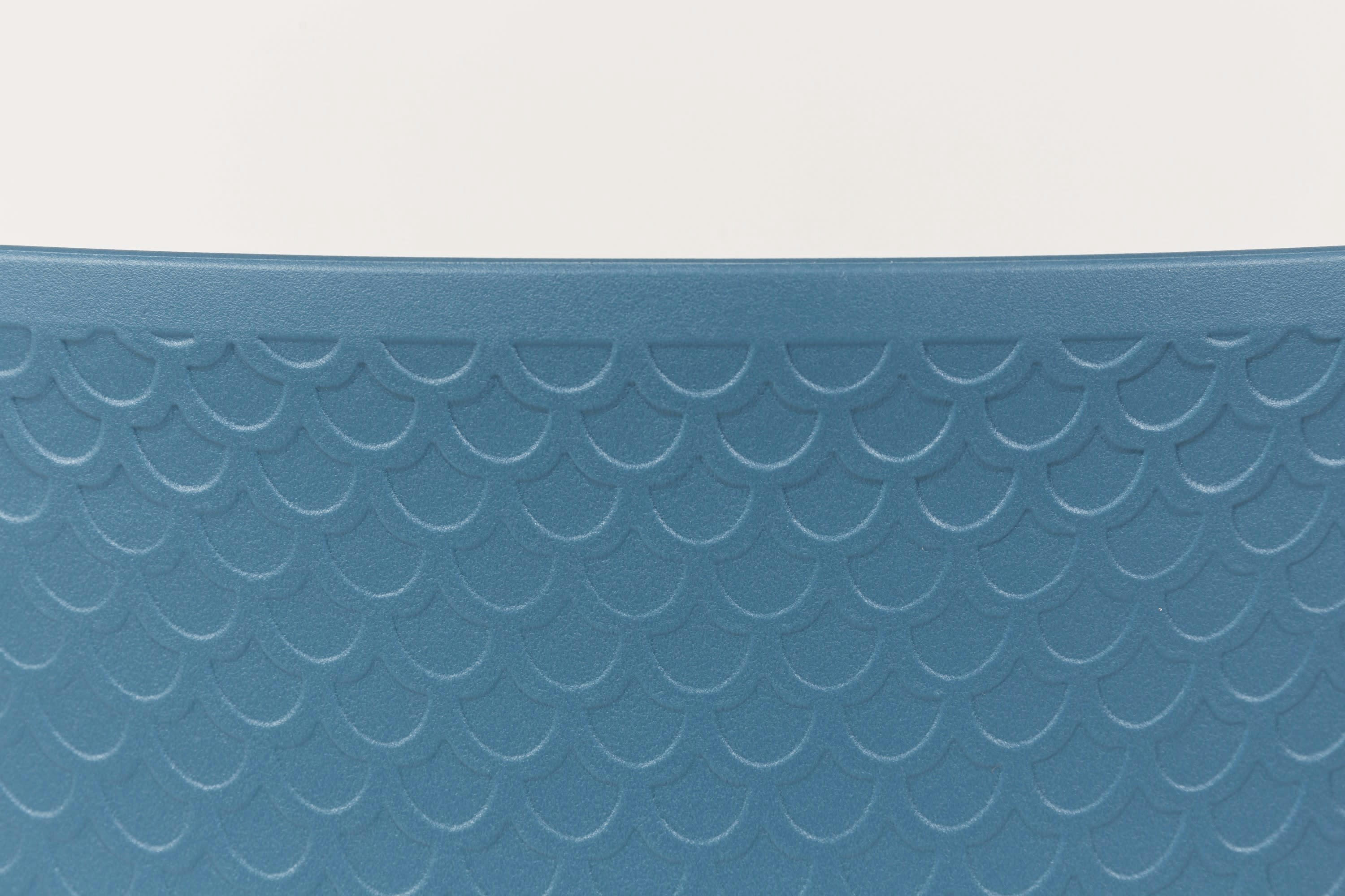 LEON - Chaise en polypropylène bleu