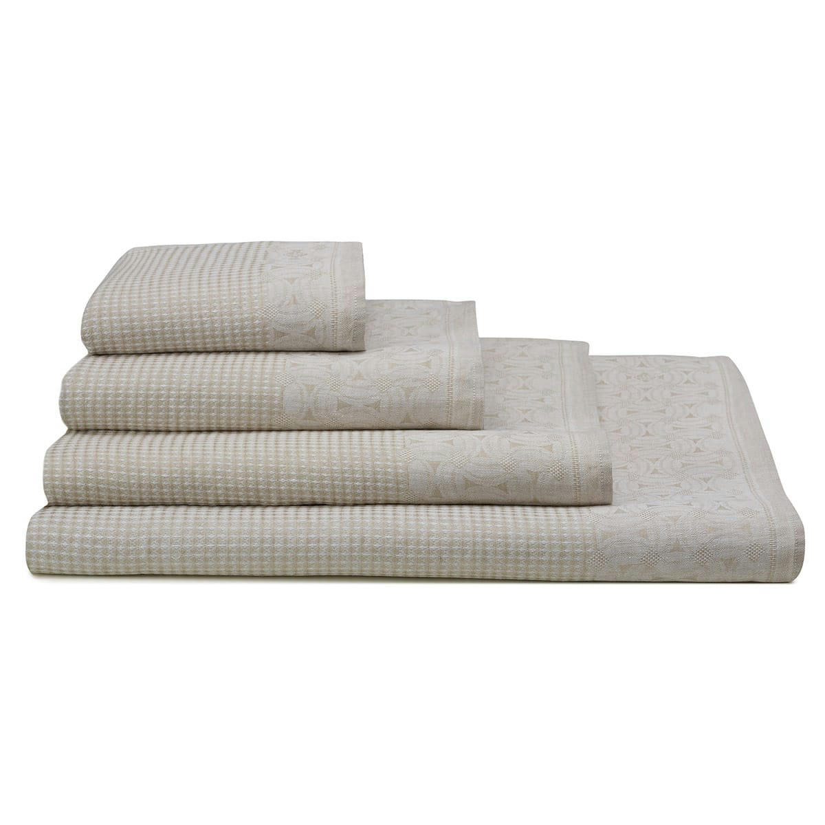 LULA - Serviette de bain en lin sable 50 x 100