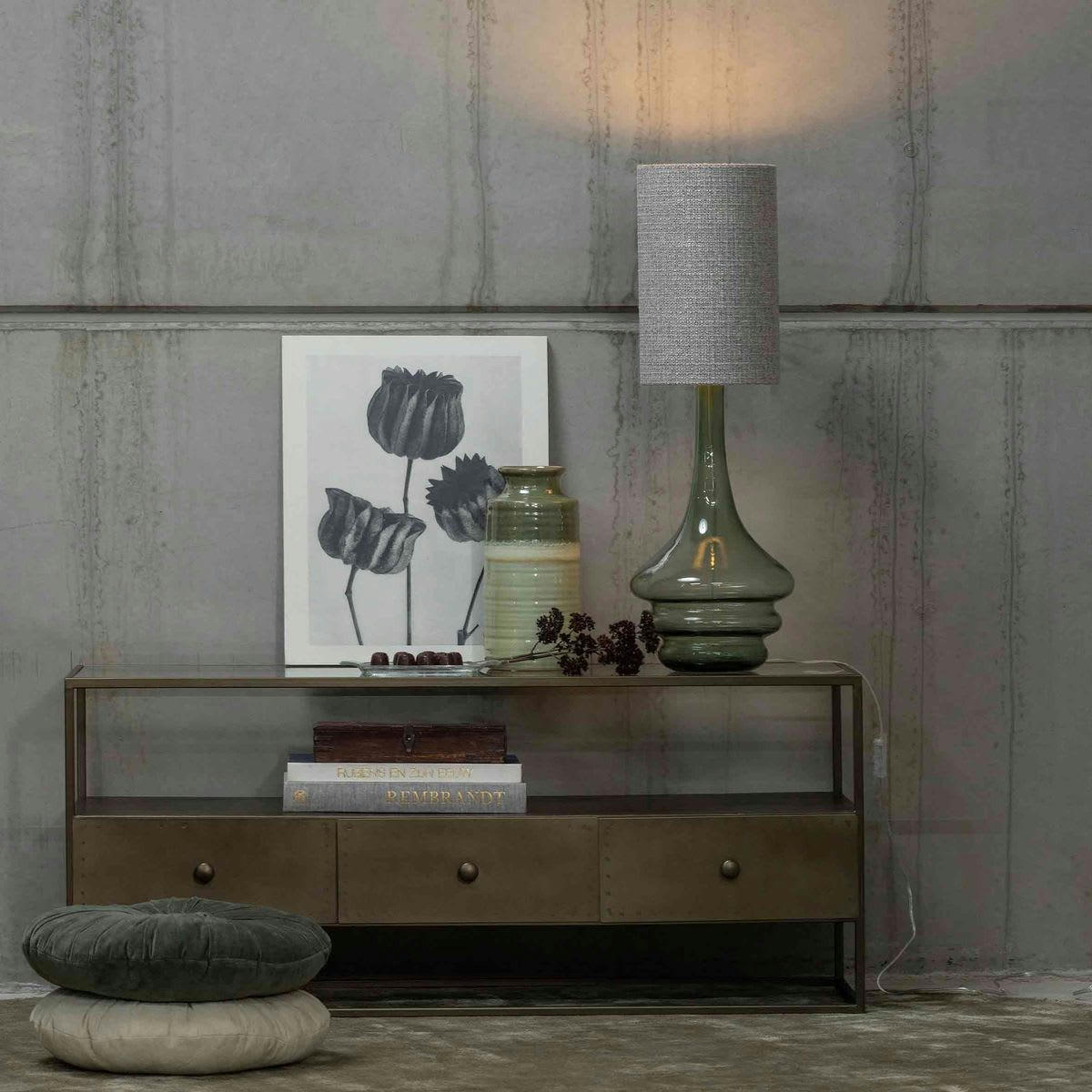 - Meuble Tv en métal laiton