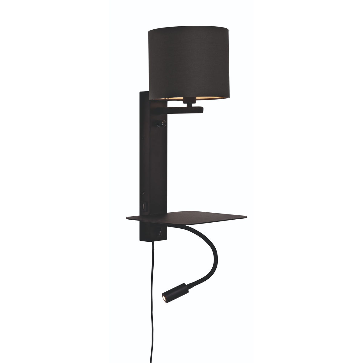 it's about RoMi wandlamp Florence - zwart - 24x22x52cm