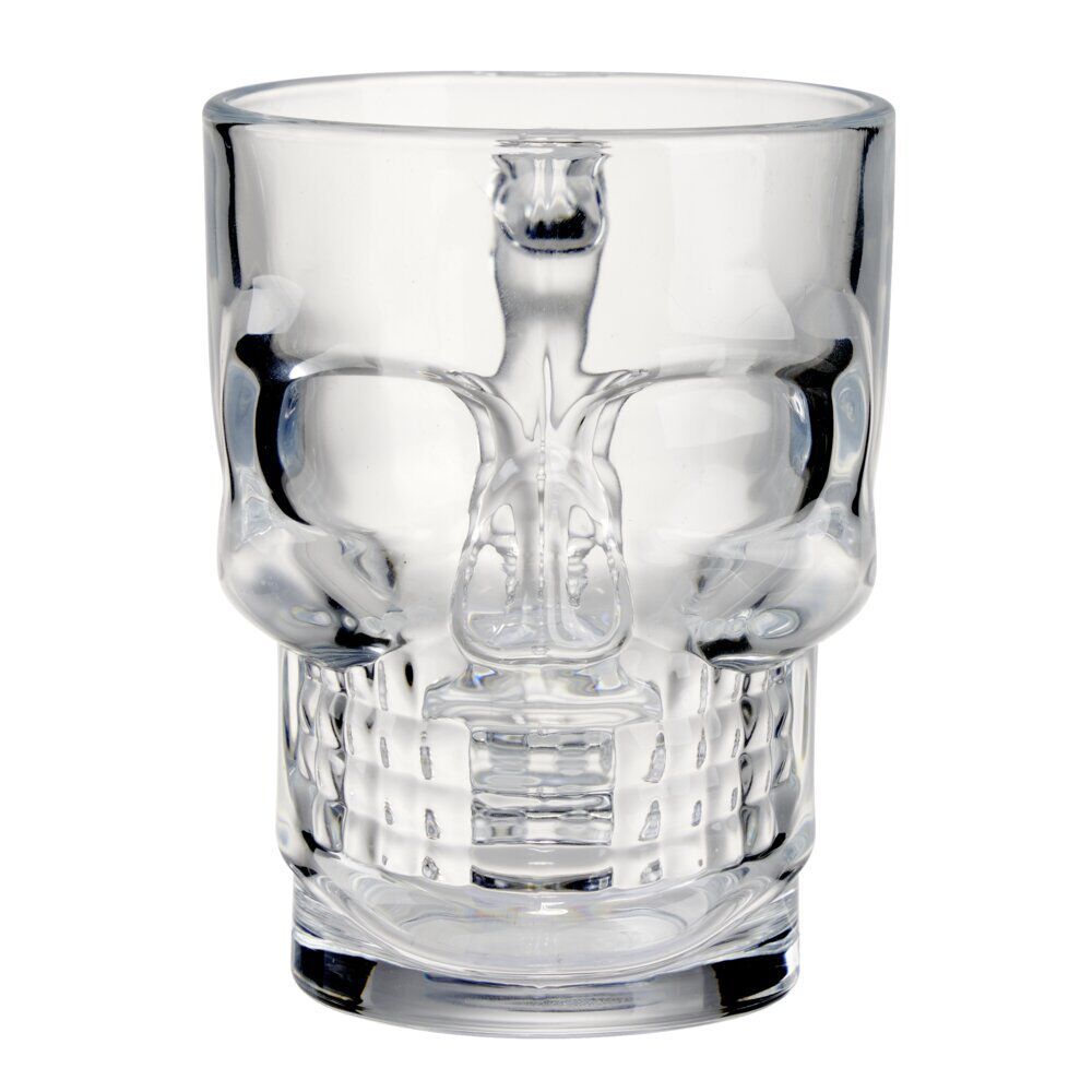 Chope de bière Halloween forme tête de mort 510ml