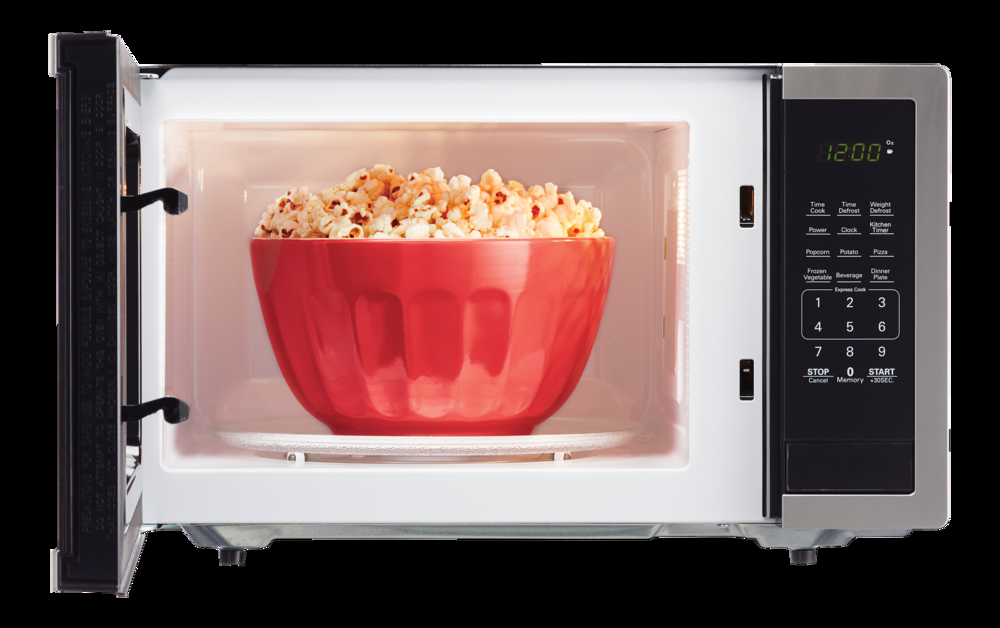 MASTER Chef Countertop Microwave, 0.9-cu.ft., Black & Stainless Steel
