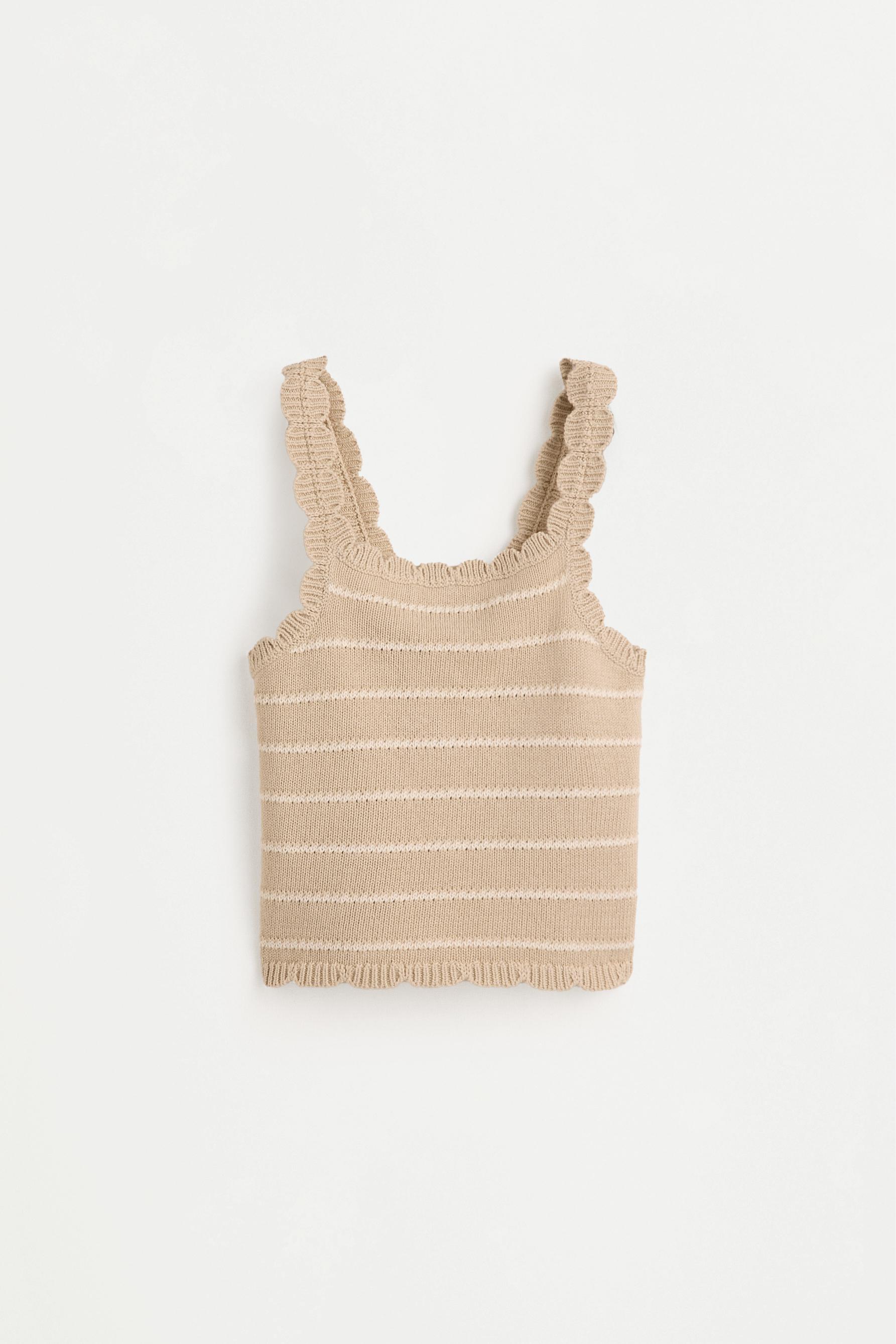 Niña | Top rayas beige