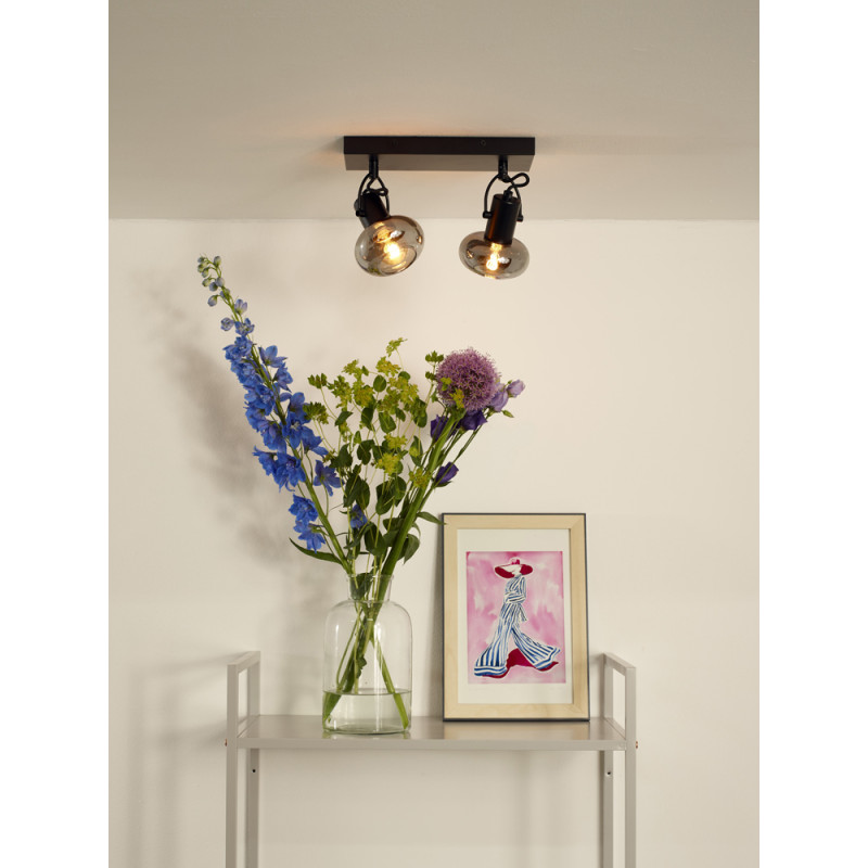 Spot Madee noir E14 2 x 25 W LUCIDE