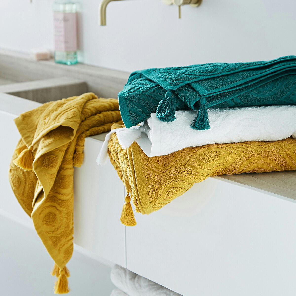 Maxi drap de bain éponge bouclette 500 g/m2, Tilak