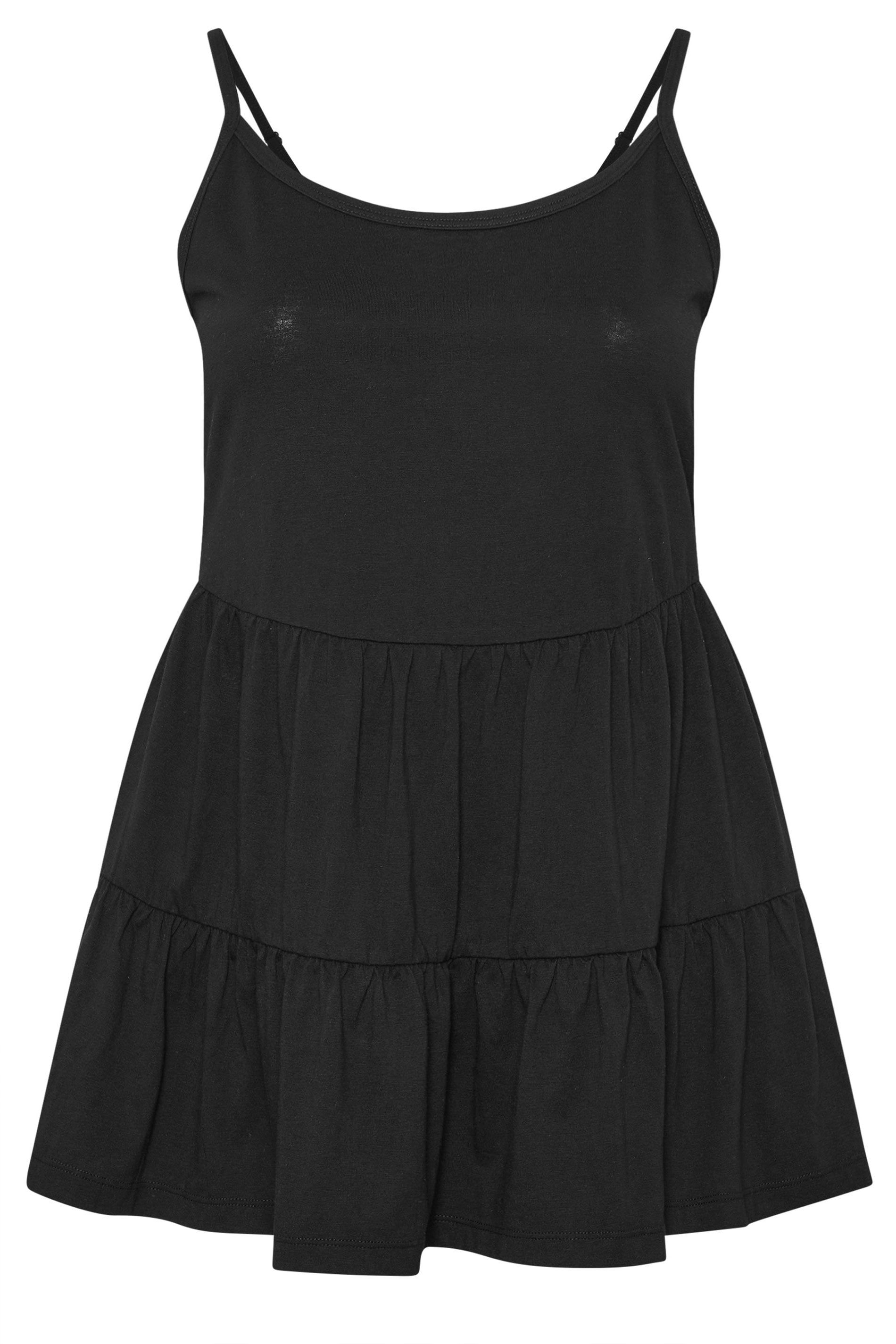 Yours Tiered Strappy Vest Top