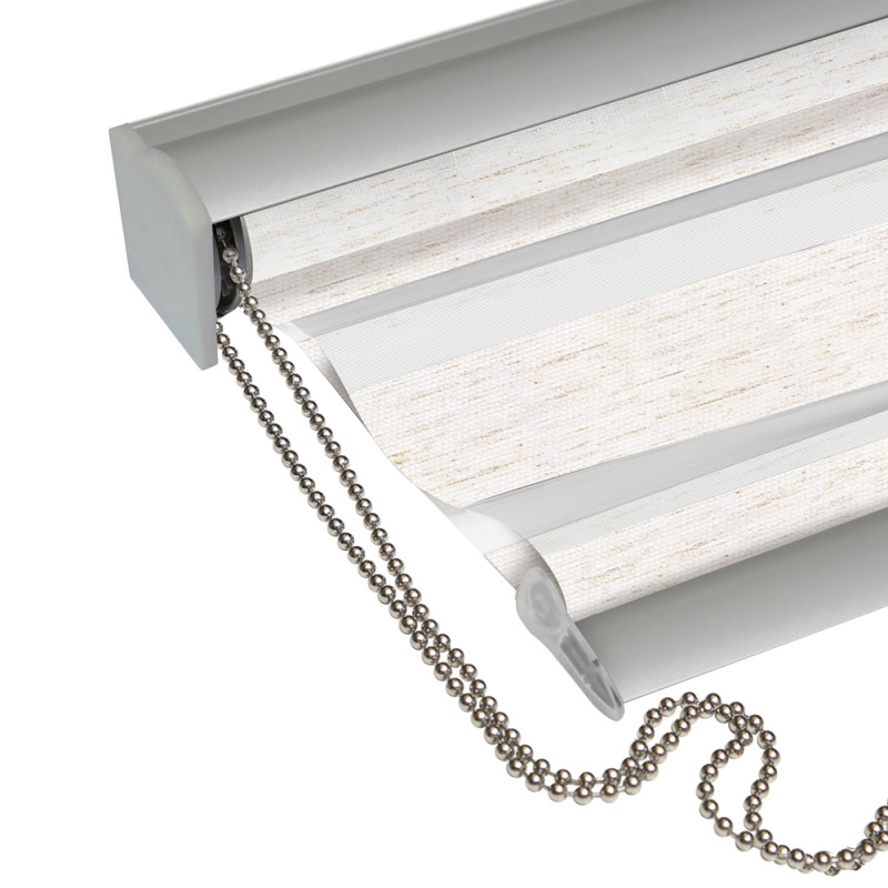 Store enrouleur jour/nuit Alutech lin 80 x 250 cm MADECO