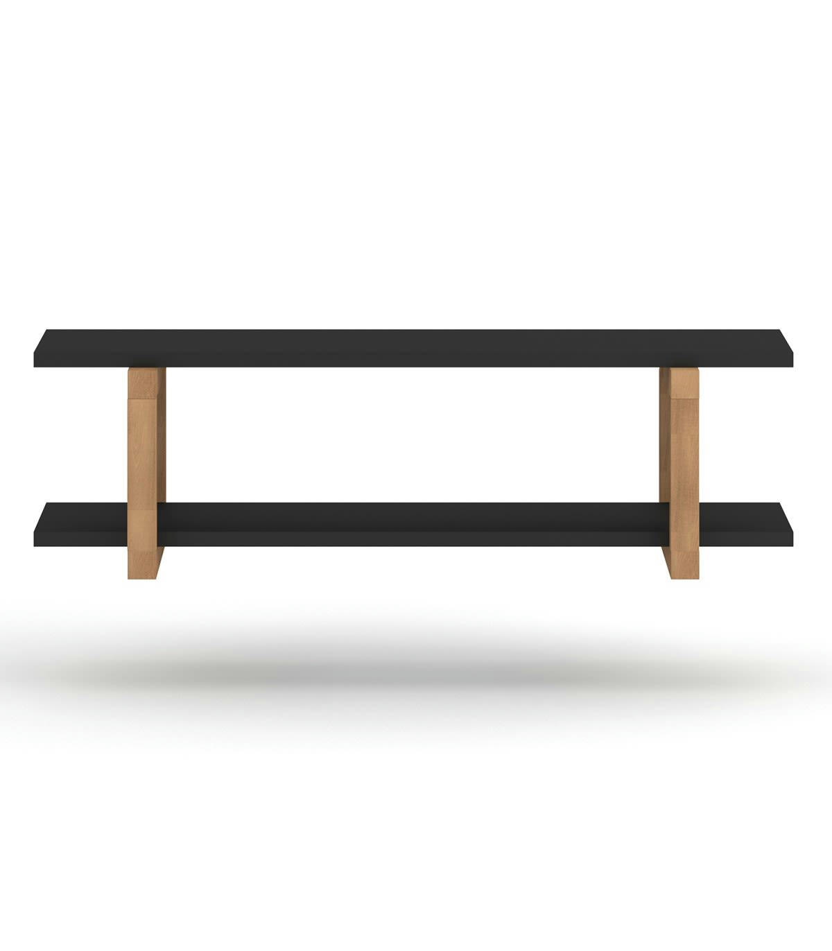 OSLO - Etagère murale 2 niveaux L80 cm