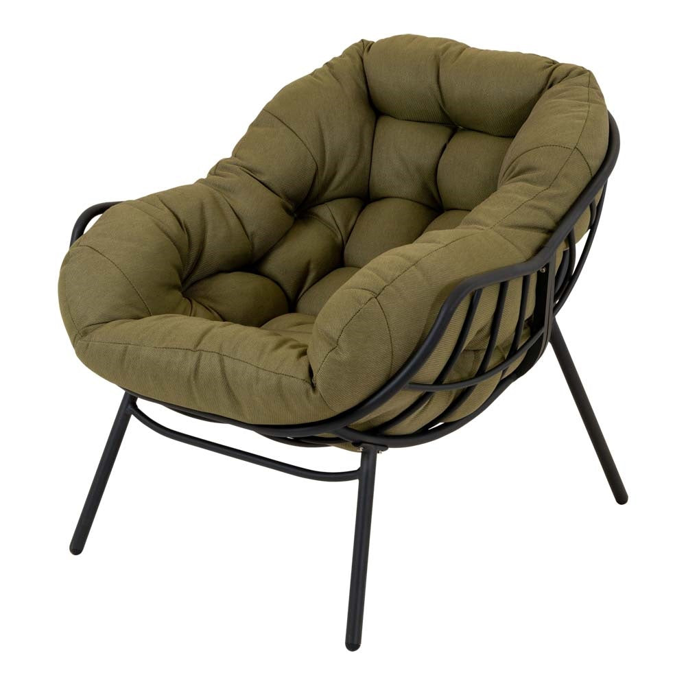 Lesli Living bistrostoel Cozy - groen - 97x101x93cm