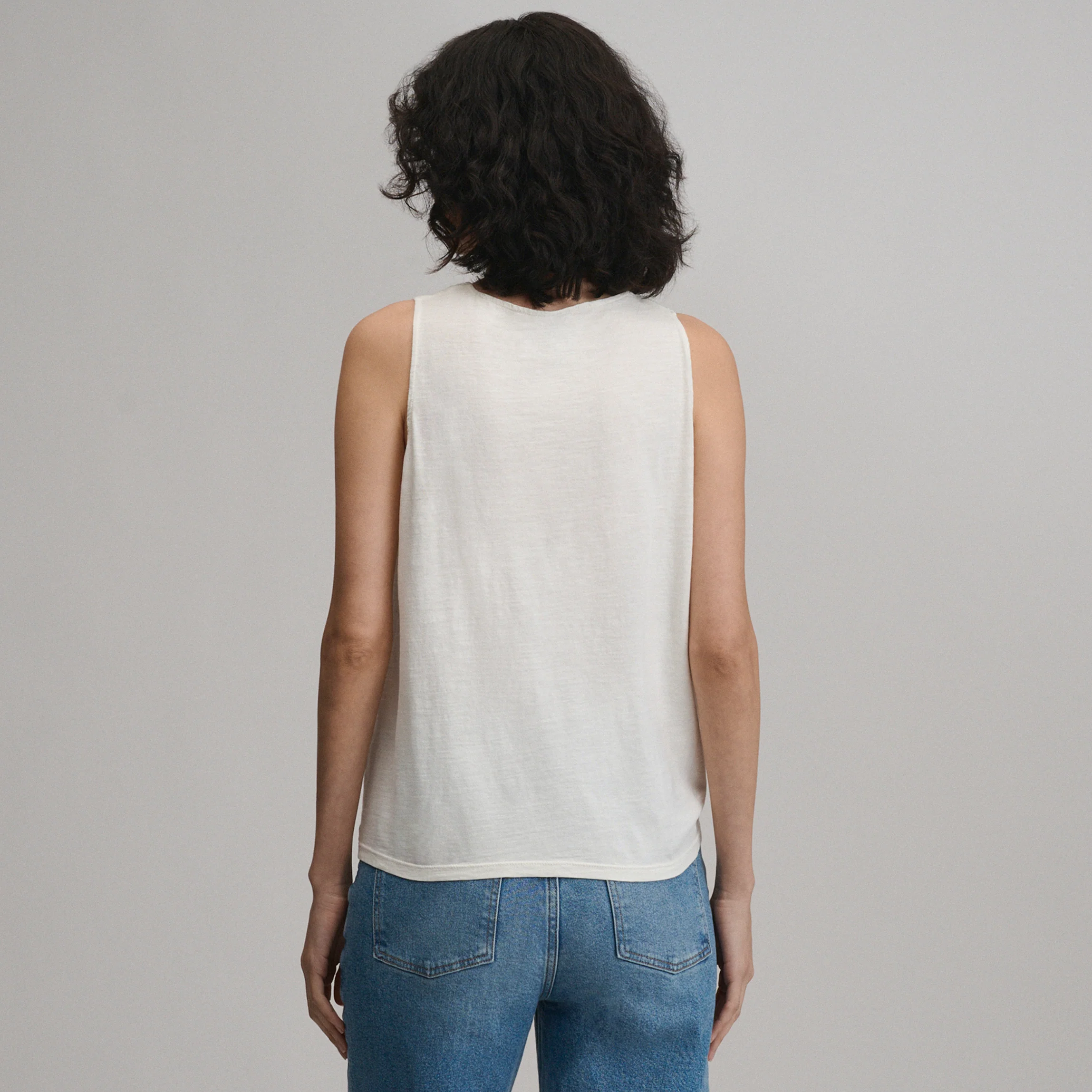 Women's Sunwashed Cotton Tie Front Tank