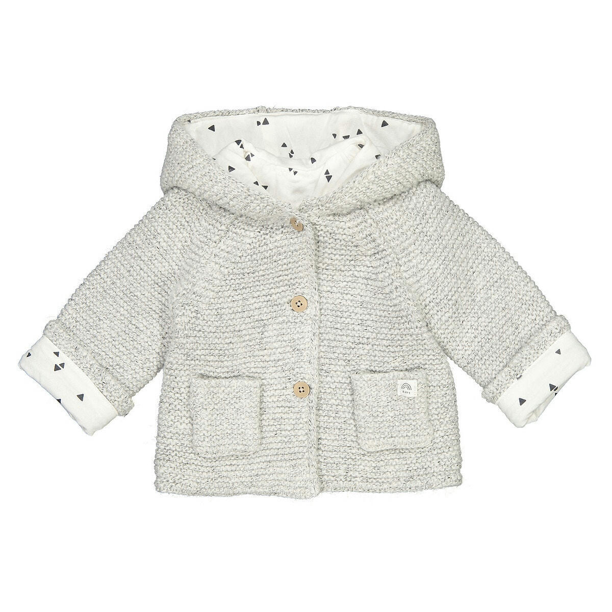 Gilet à capuche en tricot