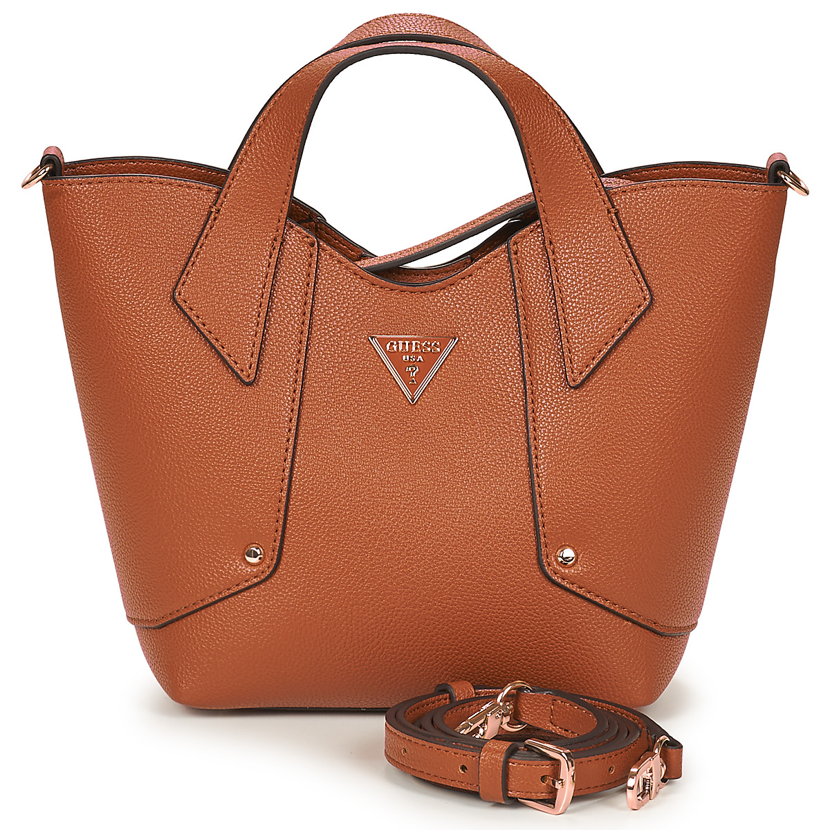 Guess - DARCY MINI TOTE - Cognac