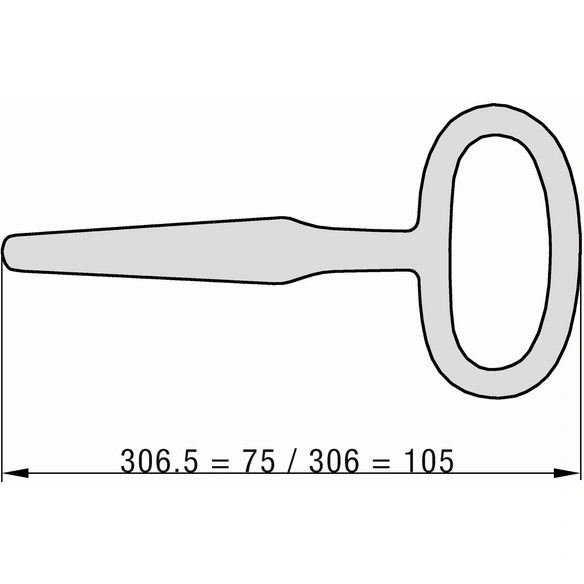 Vierkantschlüssel, Zinkdruckguss, Schlüsselgröße: Außen-Vierkant - 4 - 9 mm