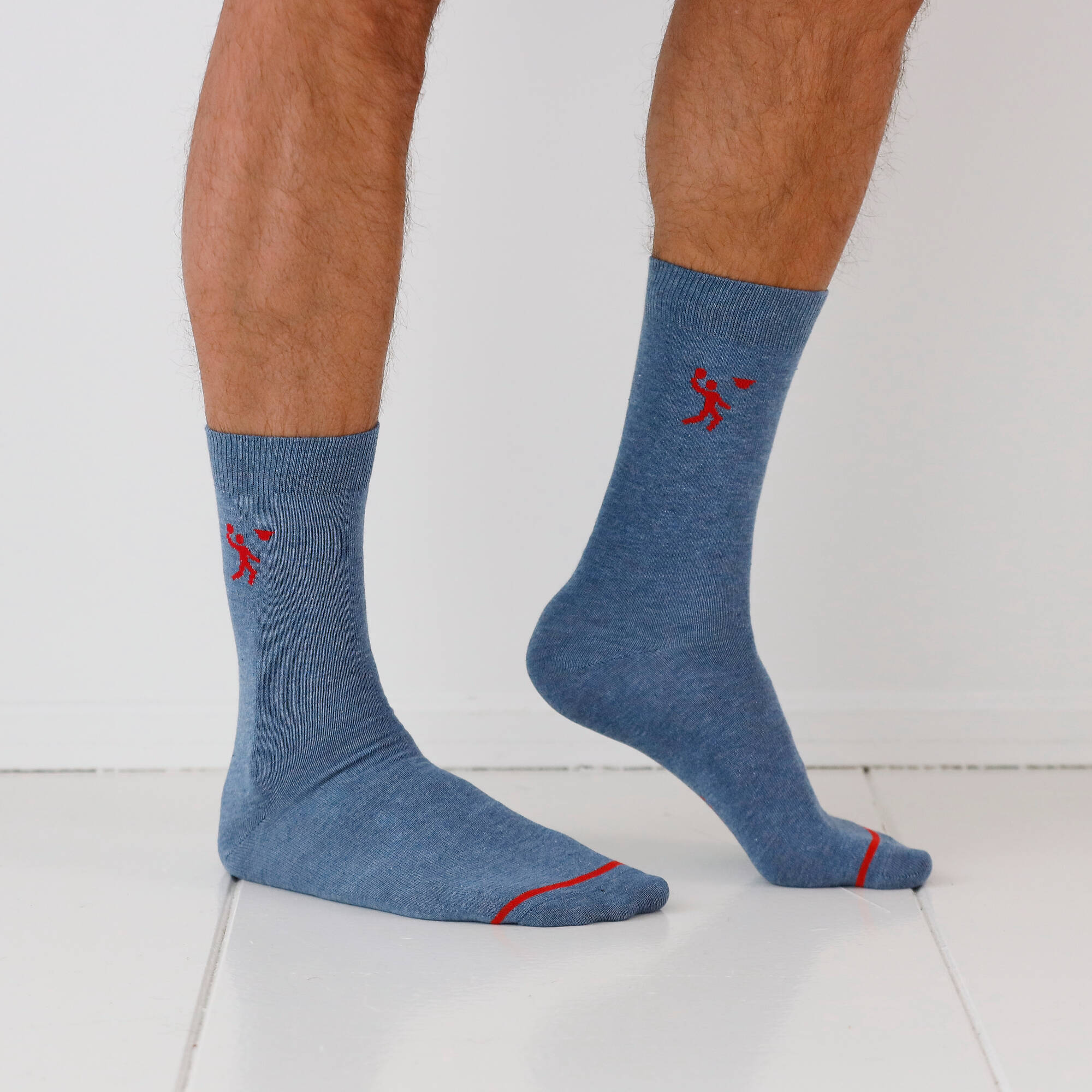 Mi-chaussettes fantaisie "sport" - lot de 5 paires
