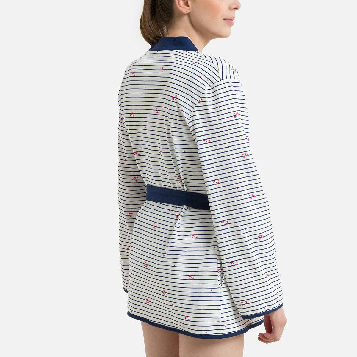 Peignoir kimono en coton, Eau