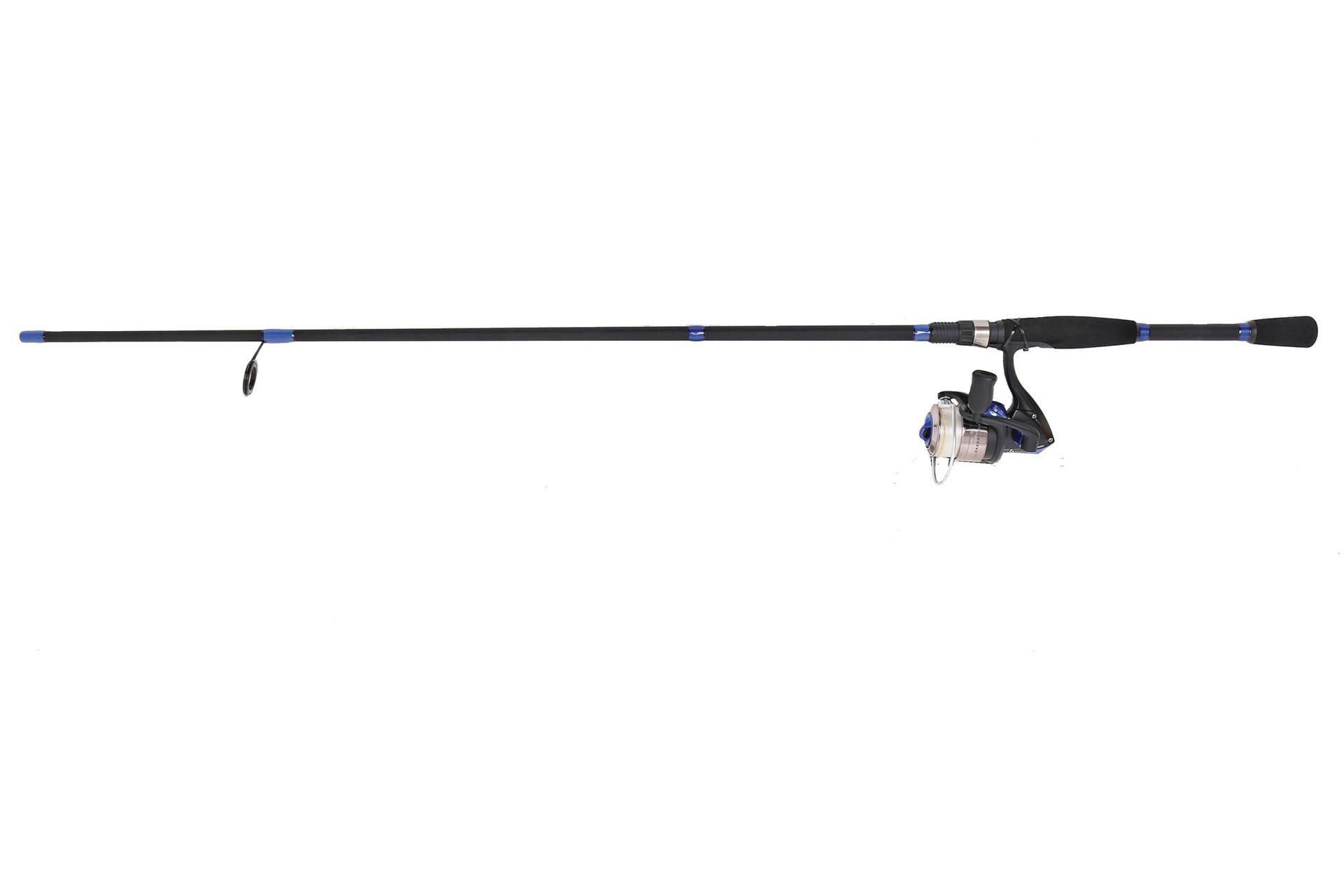 Red Wolf Pike Spinning Fishing Rod and Reel Combo with Tackle Kit, Pre-Spooled, Medium, 7-ft, 3-pc