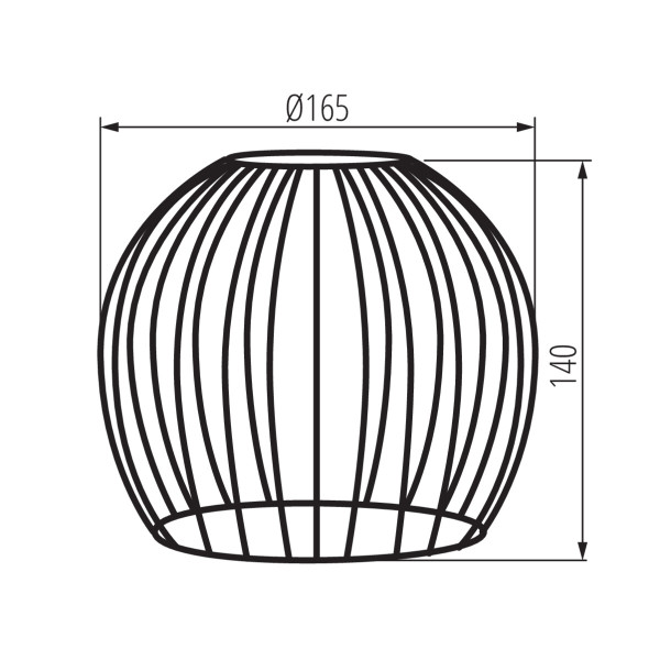 Klosz LightLogic LL KLOSZ 05 31482druciany do lamp sufitowych ściennych
