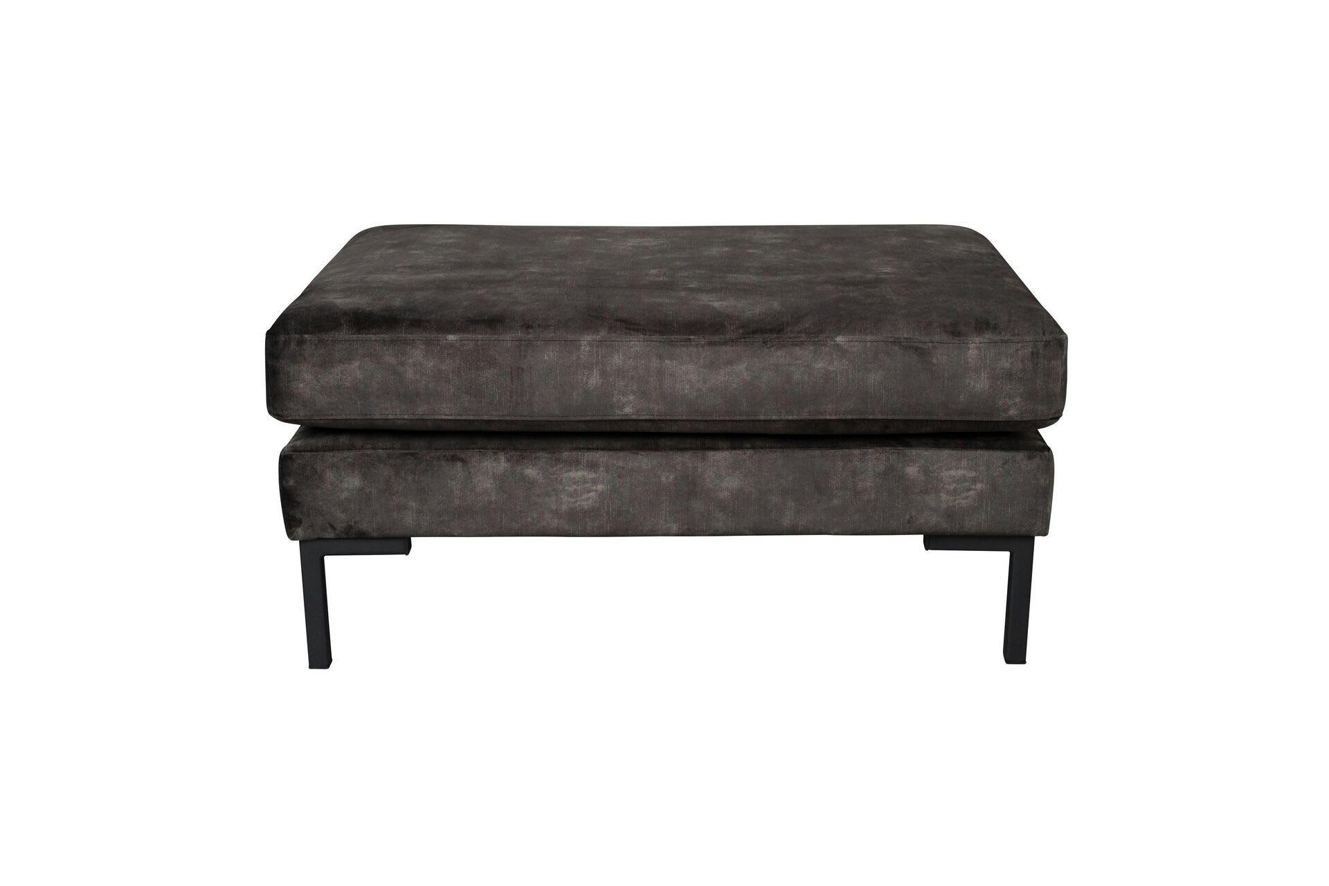 HOUDA - Repose pied en tissu anthracite