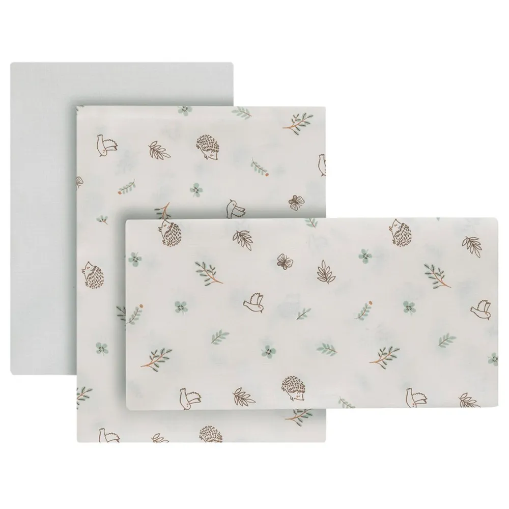 Cambrass Calma 70x140x1 cm Crib Fitted Sheet 3 units