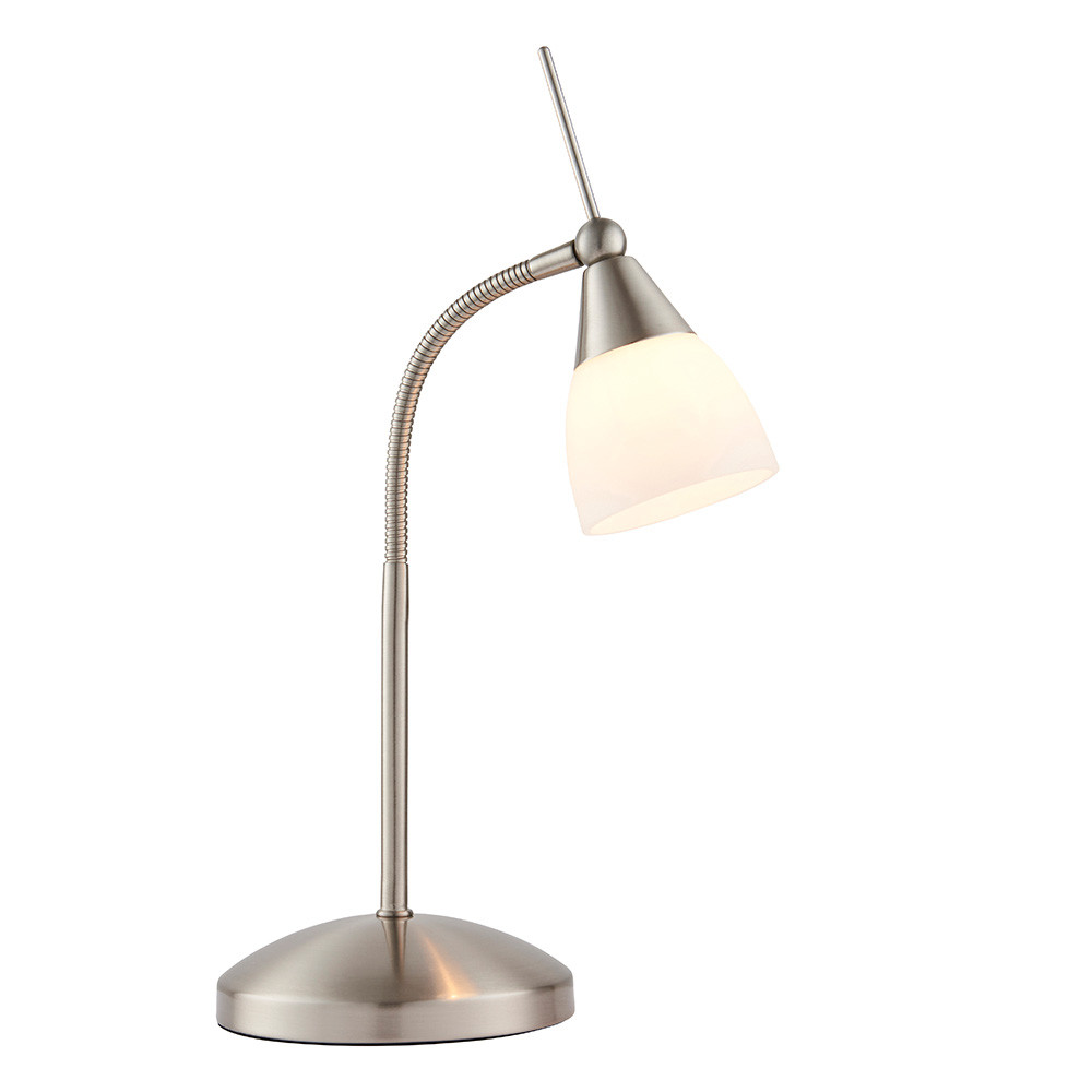 Lampka biurkowa RANGE chromowany satynowy 1xG9x5W Endon