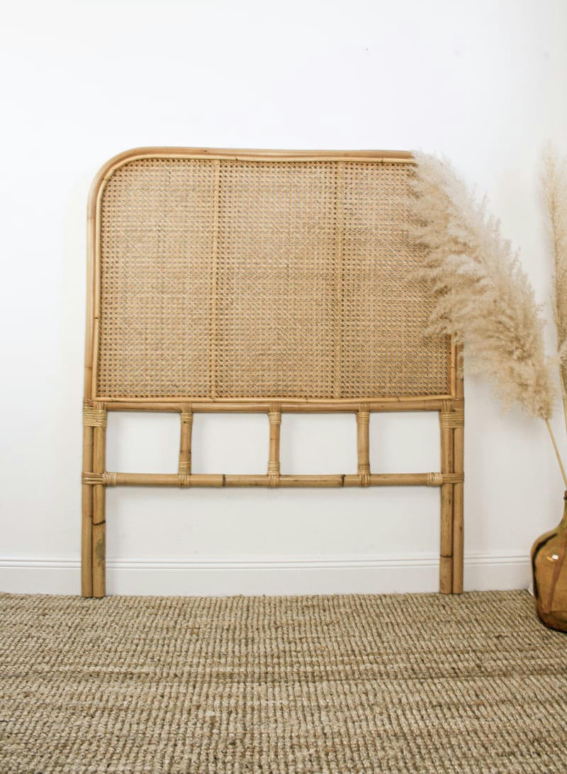 JACK - Tête de lit rotin et cannage