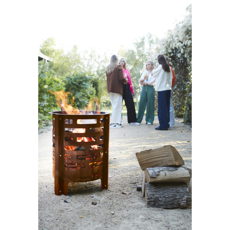 Brasero Jules en acier corten Ø 43 x 56 cm BARBECOOK