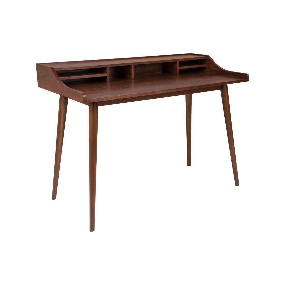 NOYELLE - Bureau vintage en bois de noyer 120cm