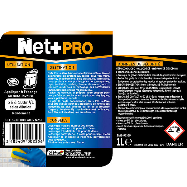 Net  Pro Lessive Haute Concentration - 1 Litre