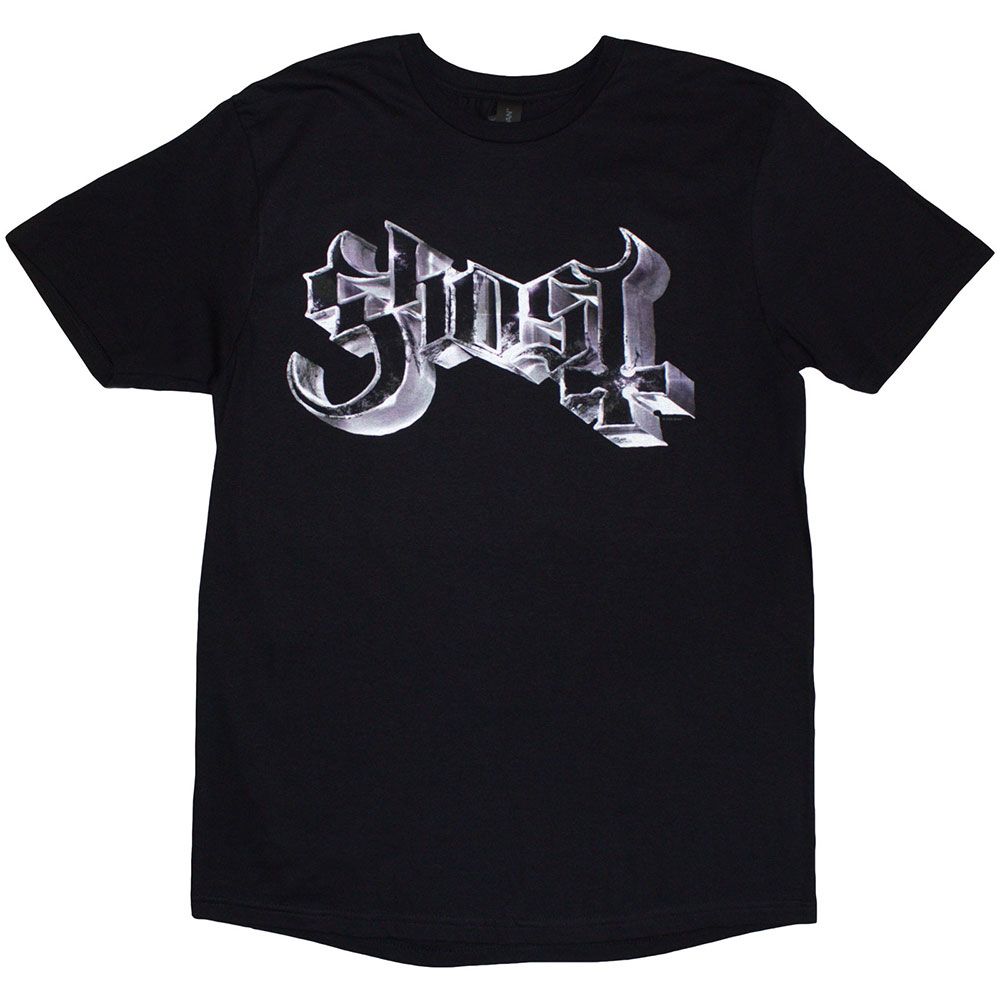 Ghost Metal Band Logo Purple Grucifix T Shirt