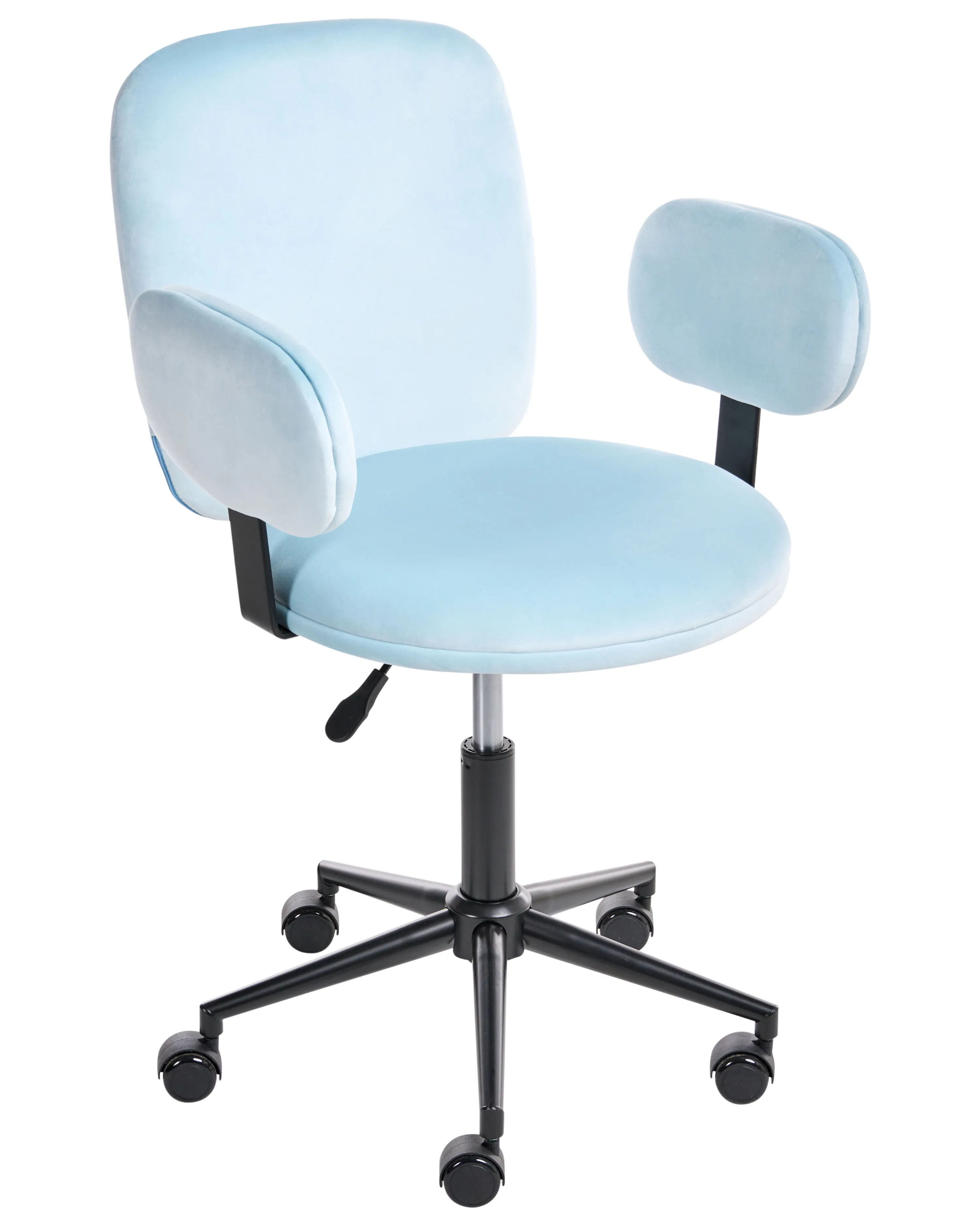 Desk Chair MORAGA Velvet Light Blue