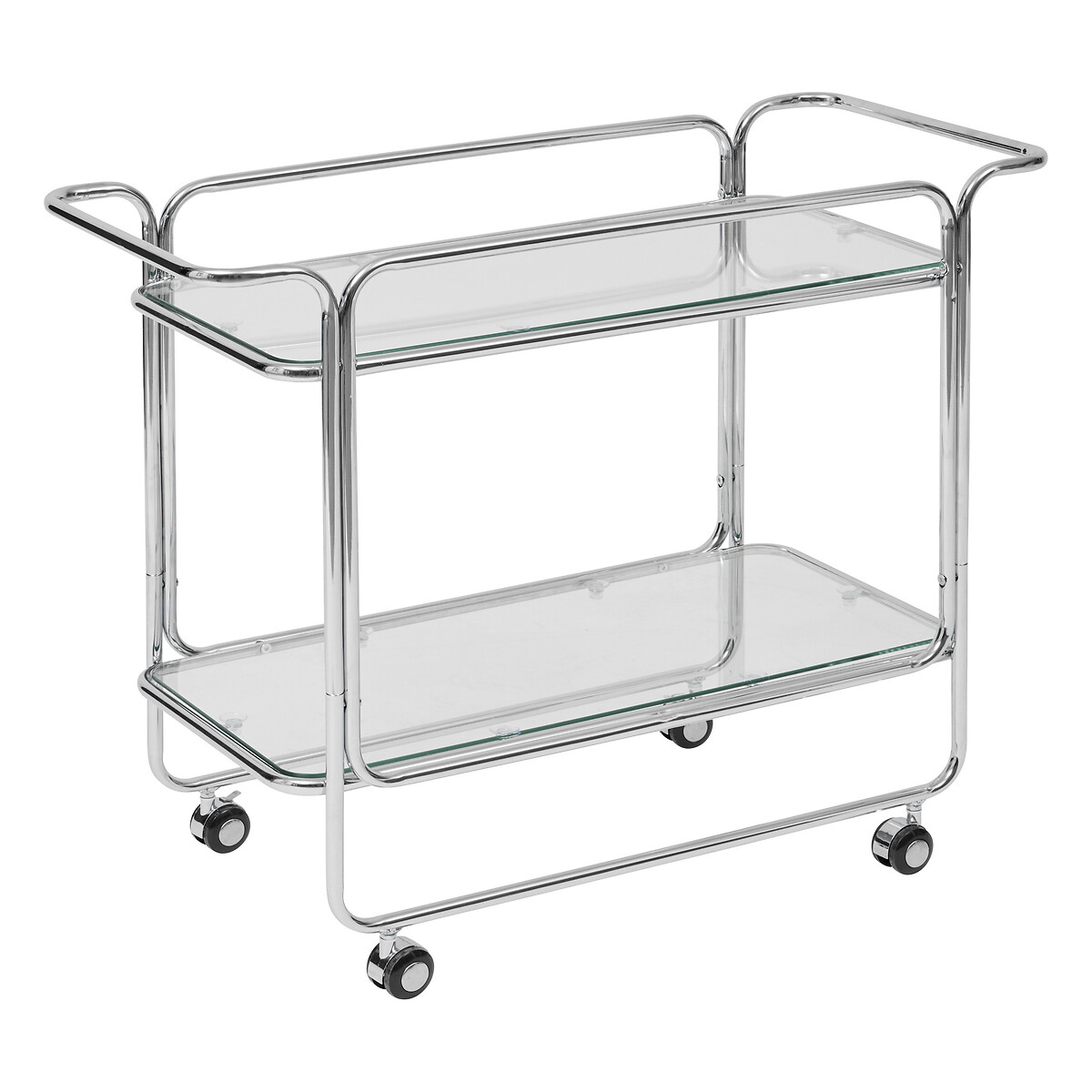 Carrinho de apoio HORNELL prateado em metal