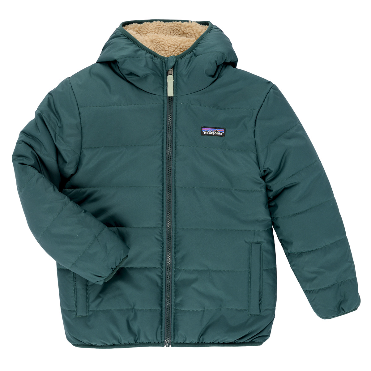 Patagonia - K'S REVERSIBLE READY FREDDY HOODY - Green