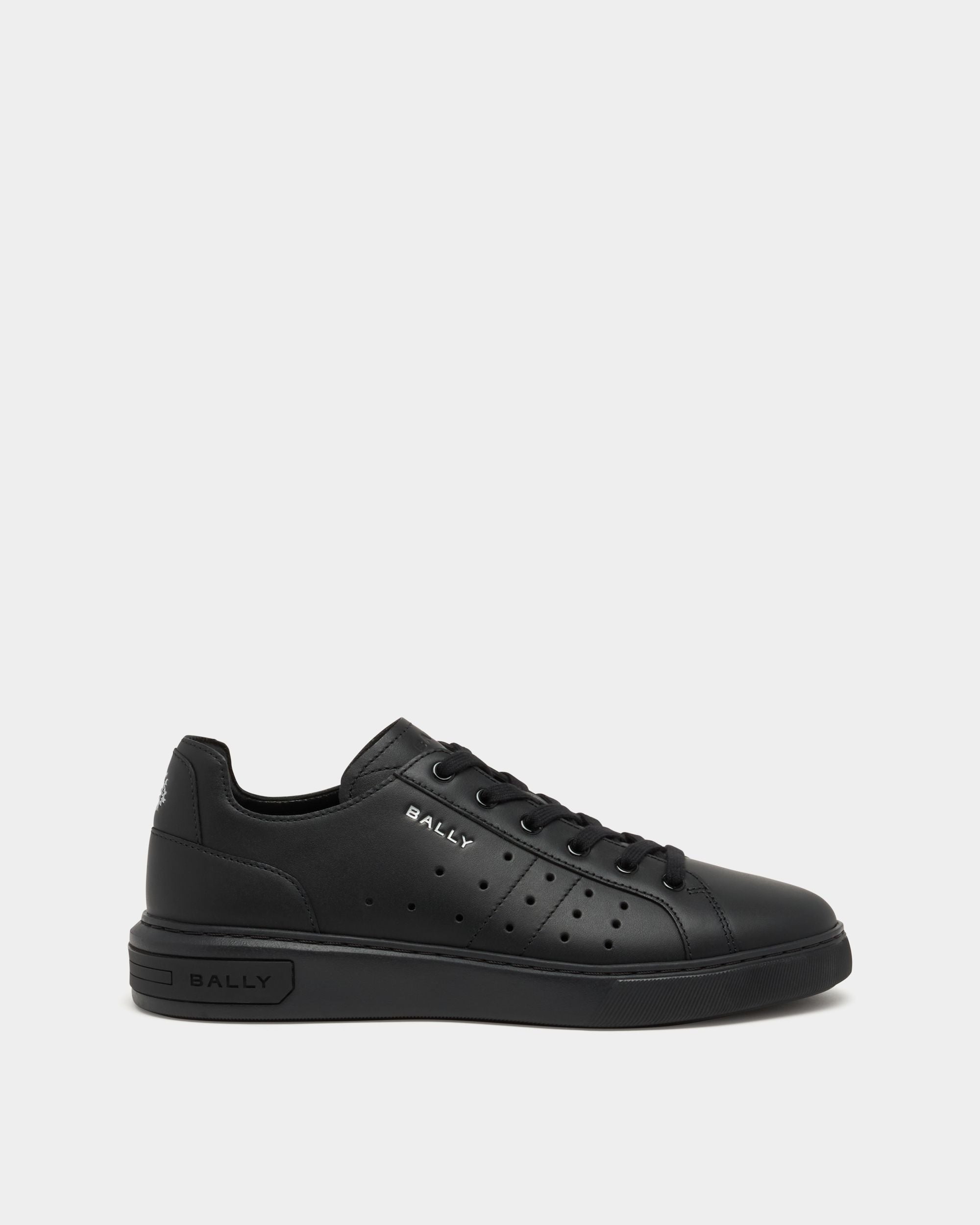 Bally Lift Sneaker aus schwarzem Leder