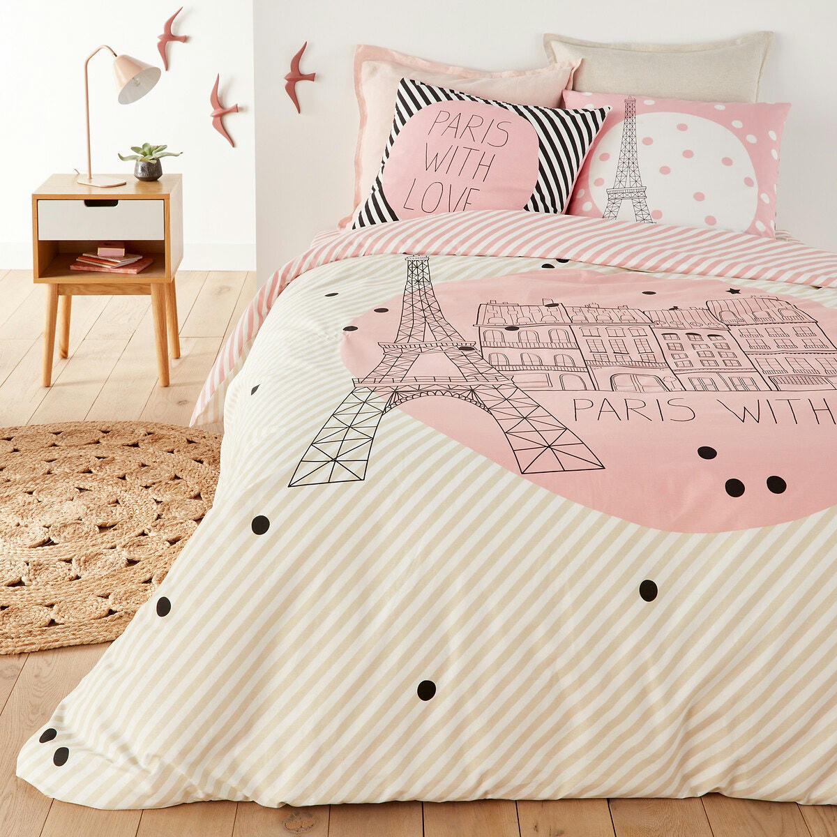 Housse de couette coton, Paris for ever