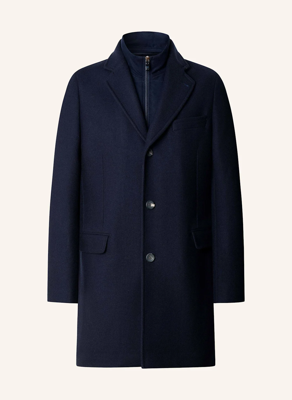 HACKETT LONDON Stehkragenmantel SR WL CASH W/BIB COAT