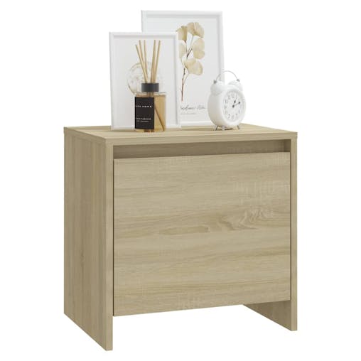 NNEVL Bedside Cabinet Sonoma Oak 45x34x44.5 cm Chipboard