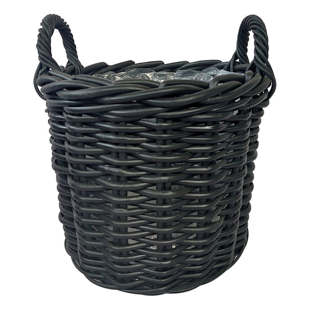 UTEPOTTE PIARDINO KURV KUNSTROTTING 40CM SVART
