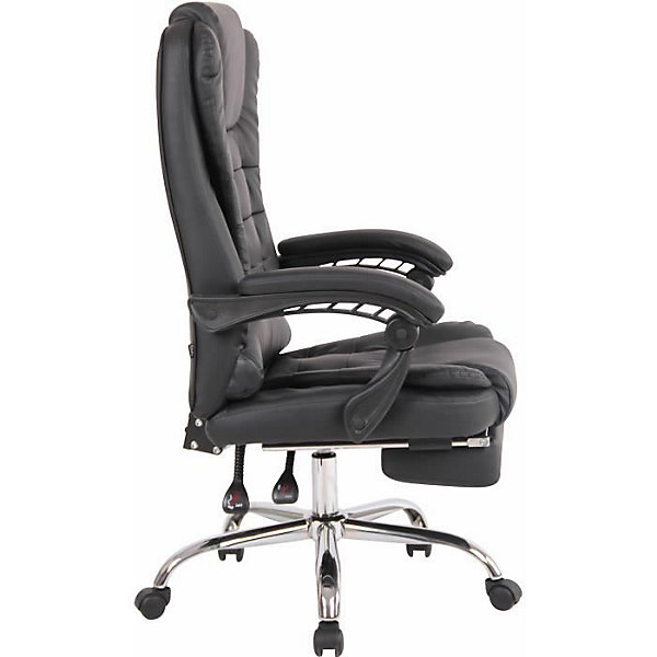 Fauteuil de bureau CLP Oxygen noir simili tissu 50-60 cm