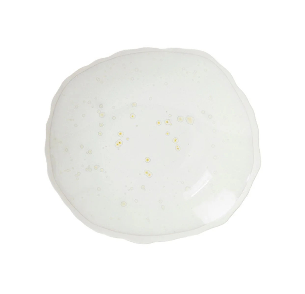 assiette plate nacre