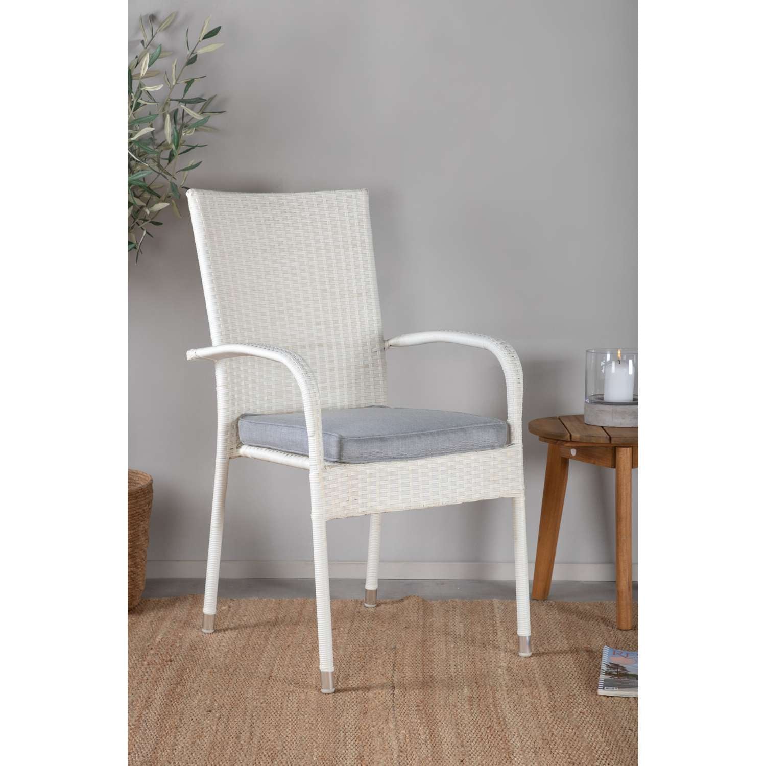 Venture Home Anna Eetkamerstoel 64 x 95 x 55 - Wit - 2-pack