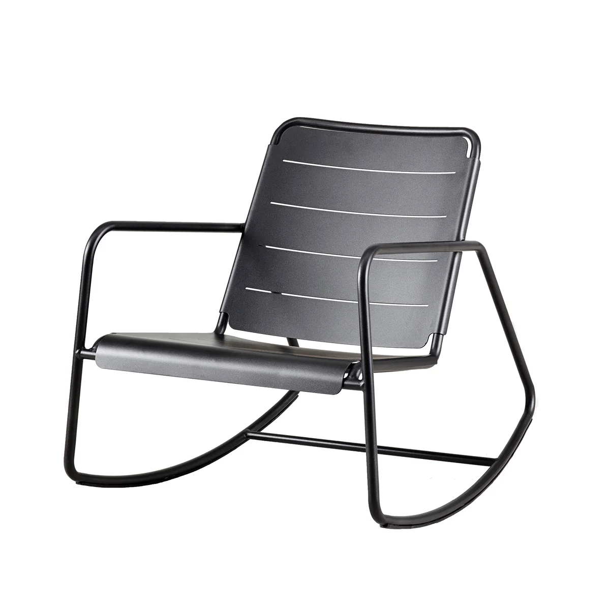 Cane-line - Copenhagen Schaukelstuhl Outdoor, lava grey / aluminium
