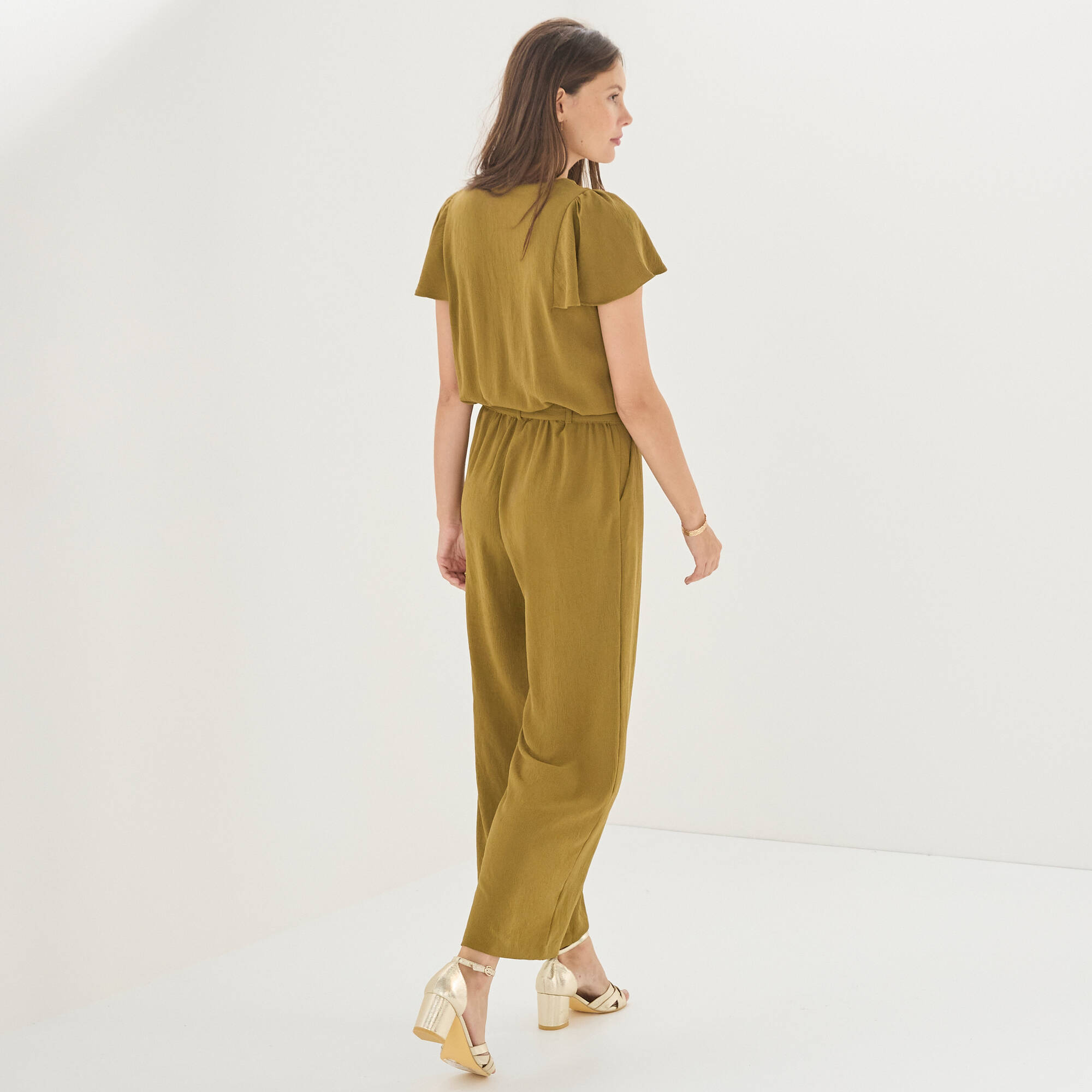 Combinaison pantalon cr&ecirc;pe fluide