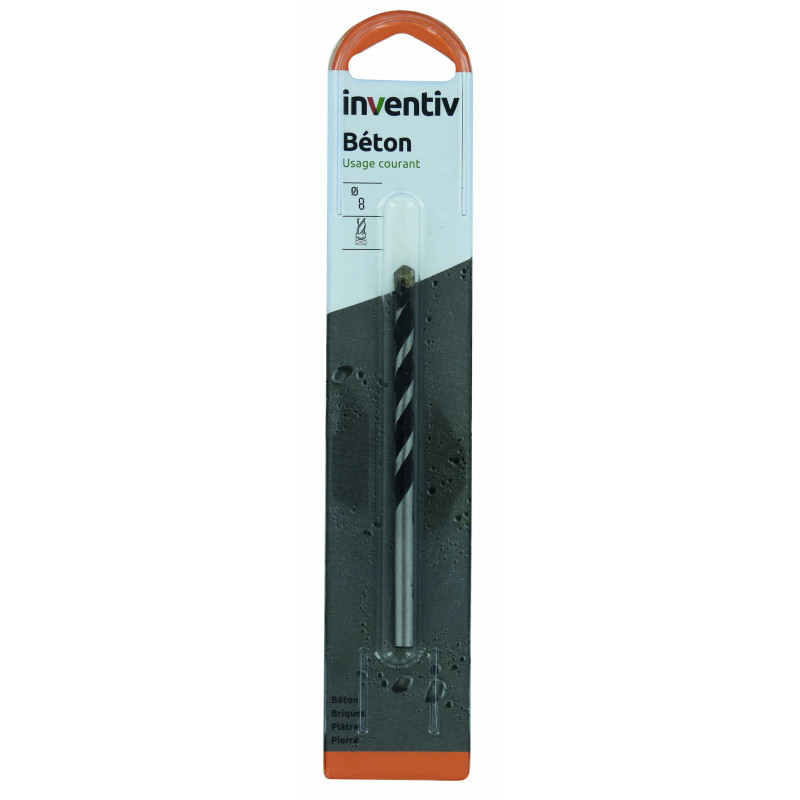 Foret cylindrique pour béton Ø 9 mm INVENTIV