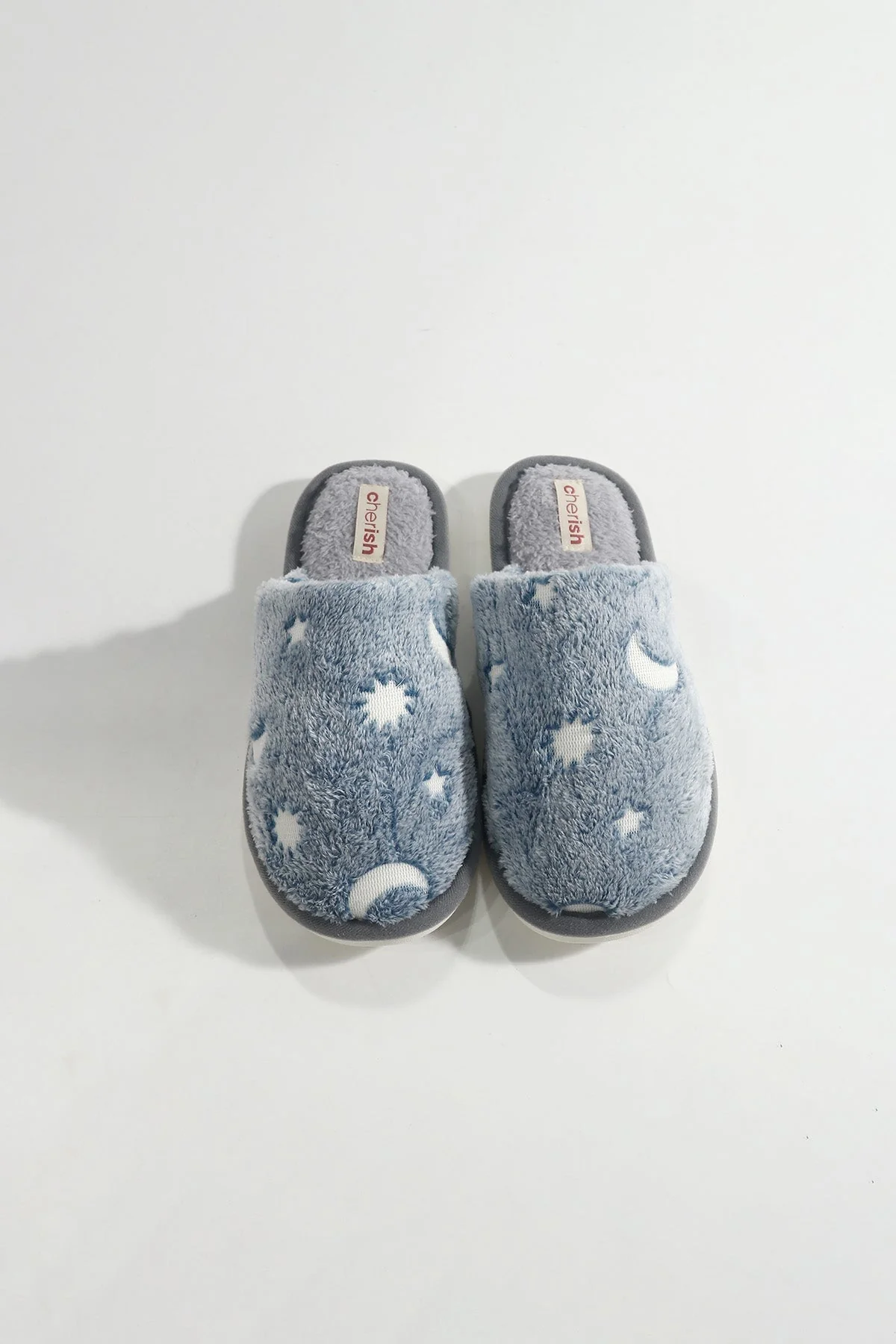 Blue Moon And Star Slippers